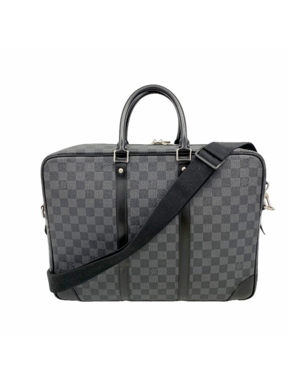 Louis Vuitton Business Bag Damier Graphite Porte Documents Voyage GM Black Gray